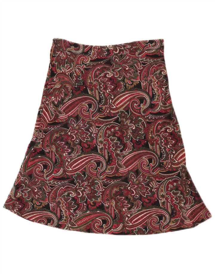 Vintage ženska suknja A-kroja W25 Mali raznobojni paisley