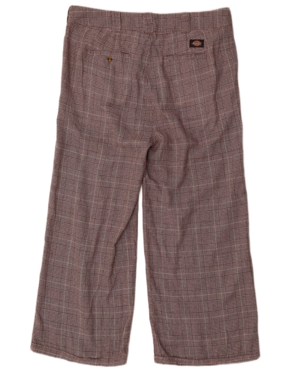 Dickies ženske kratke hlače opuštenog kroja US 14 XL W34 L26 smeđe karirane