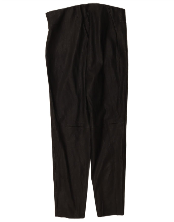 Zara ženske uske kožne hlače Large W30 L27 crne
