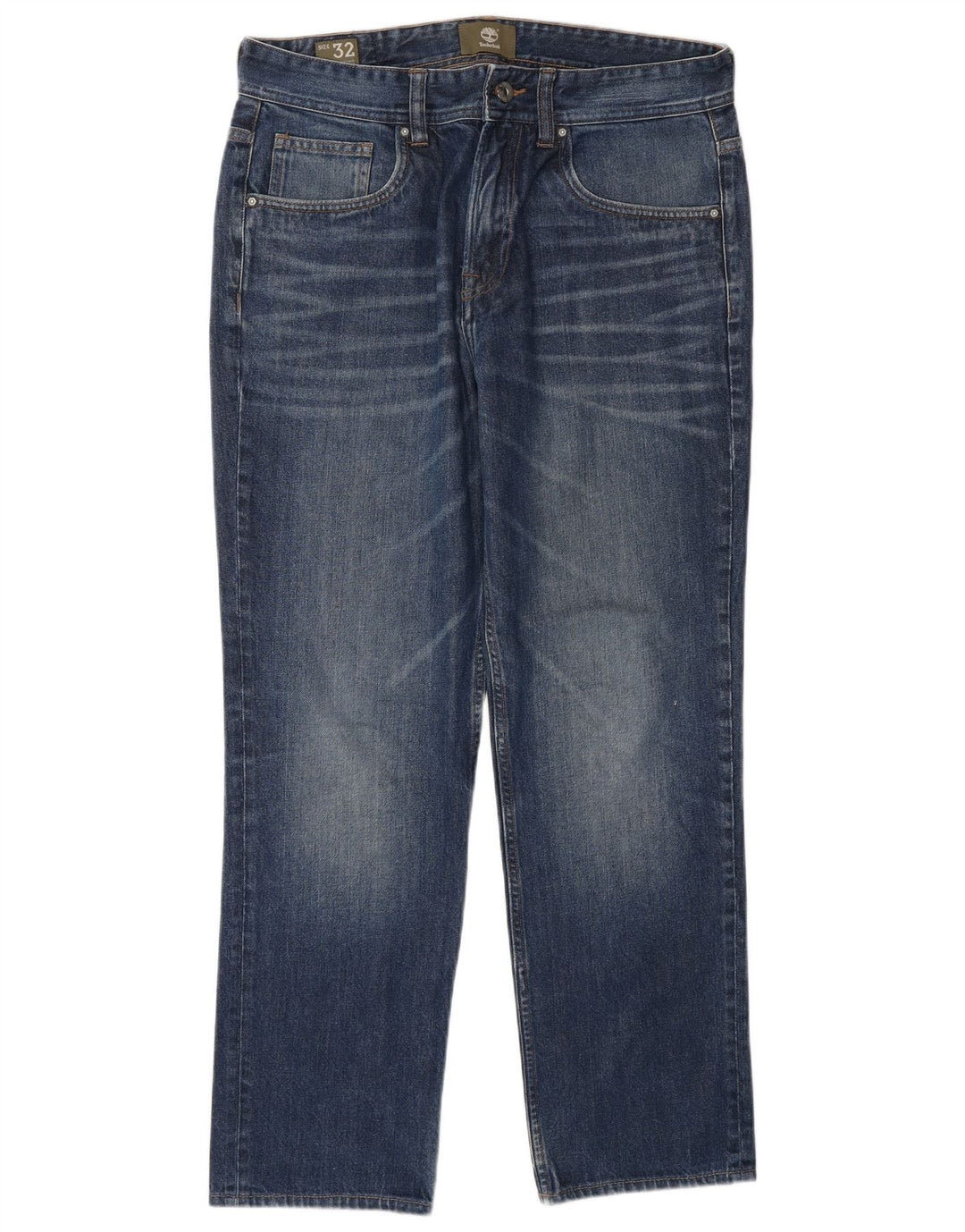 TIMBERLAND Muške ravne traperice W32 L29 plavi pamuk