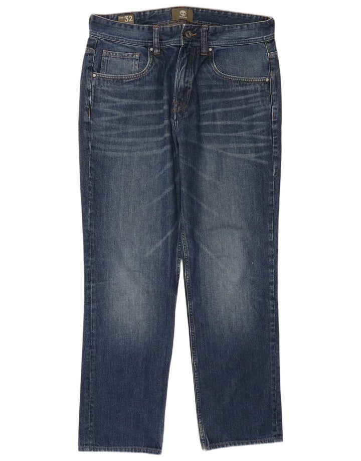 TIMBERLAND Muške ravne traperice W32 L29 plavi pamuk