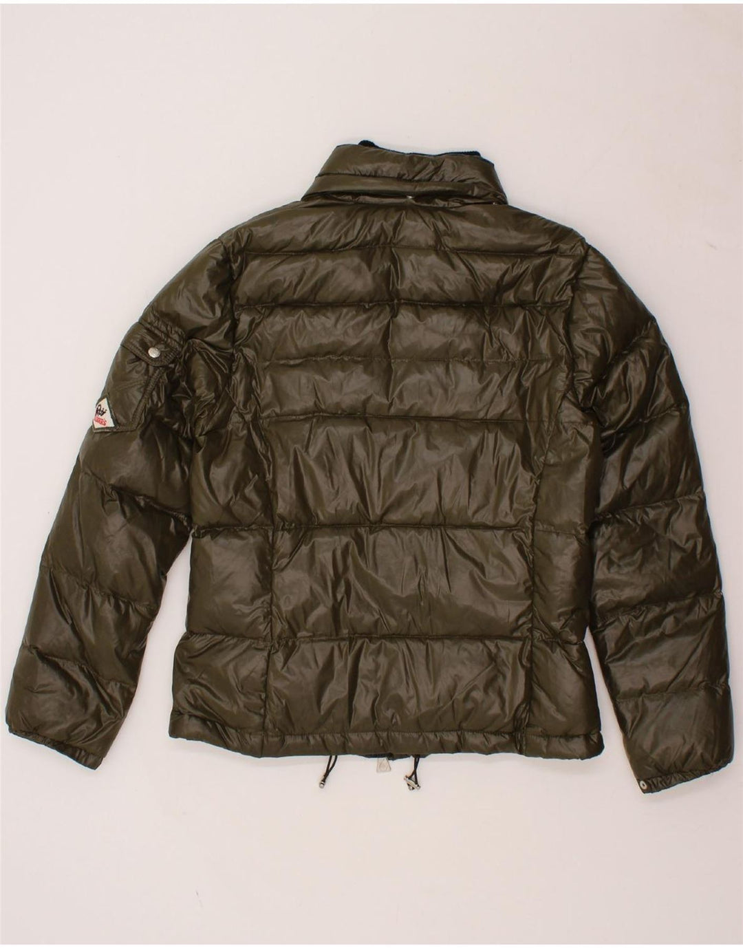 ROY ROGERS Womens Padded Jacket IT 48 XL Khaki Polyamide Vintage Roy Rogers and Second-Hand Roy Rogers from Messina Hembry 