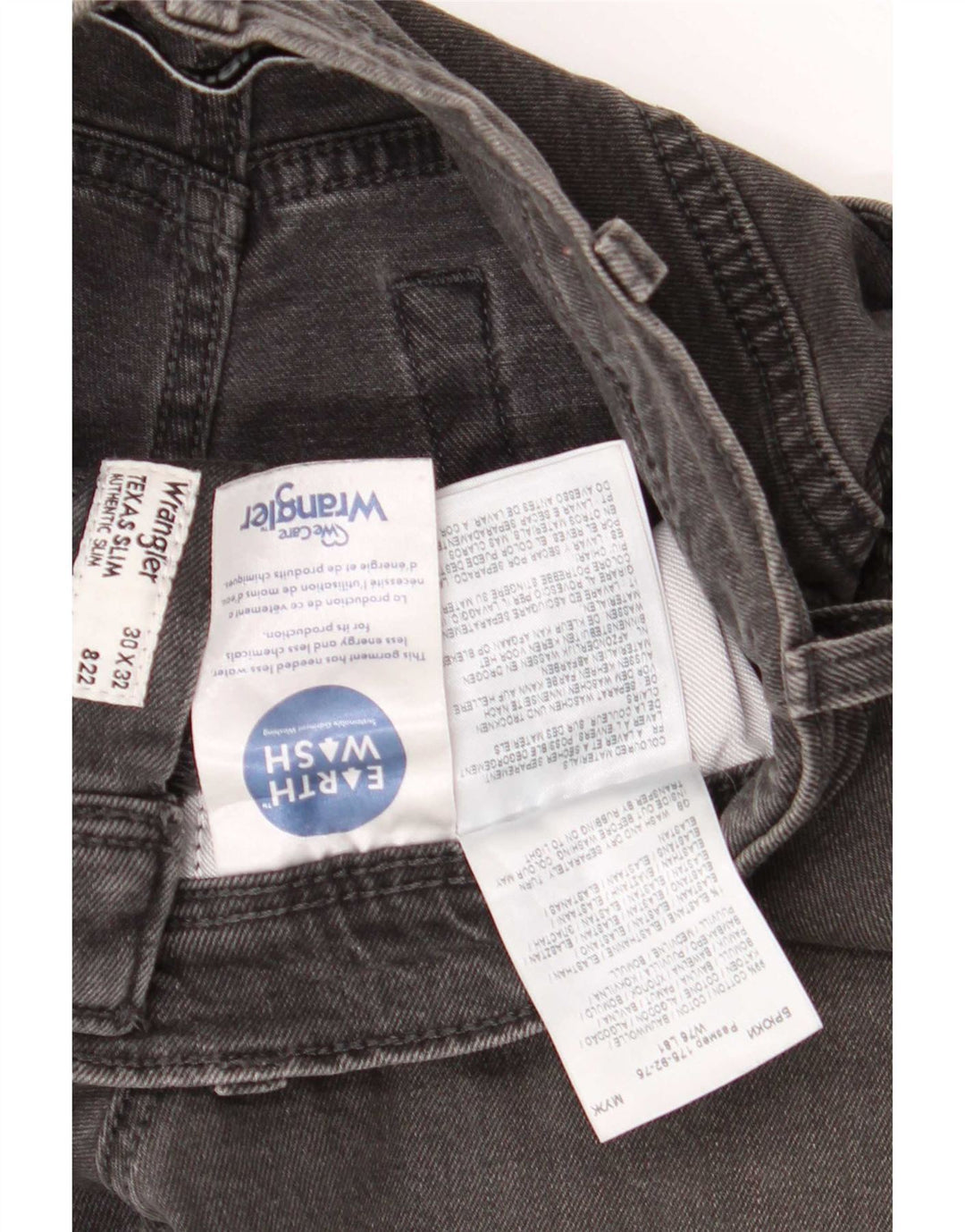 Wrangler Muške Texas Slim Jeans W30 L32 Sivi pamuk