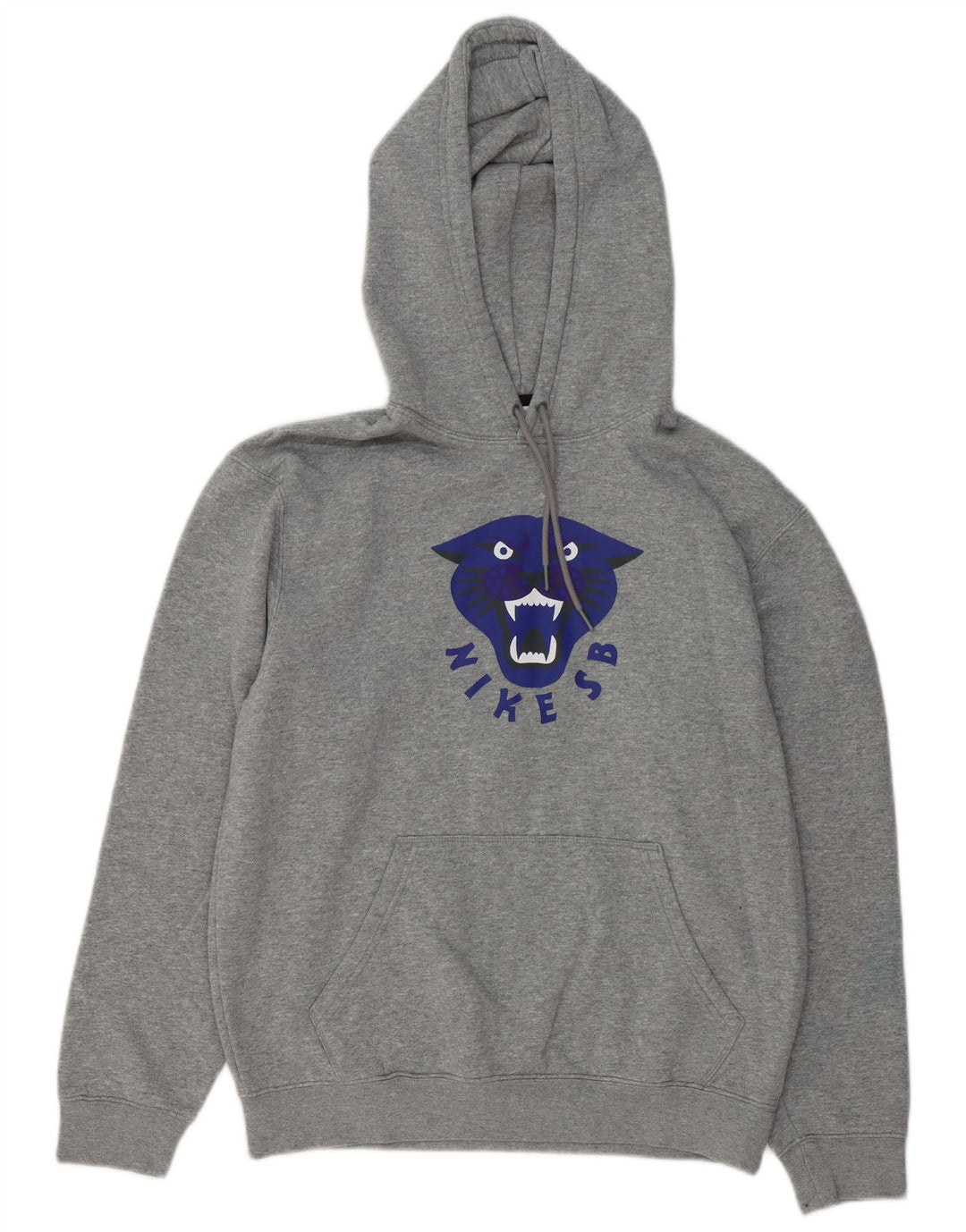 NIKE Muška majica s kapuljačom s grafičkim motivima, mala, siva pamučna