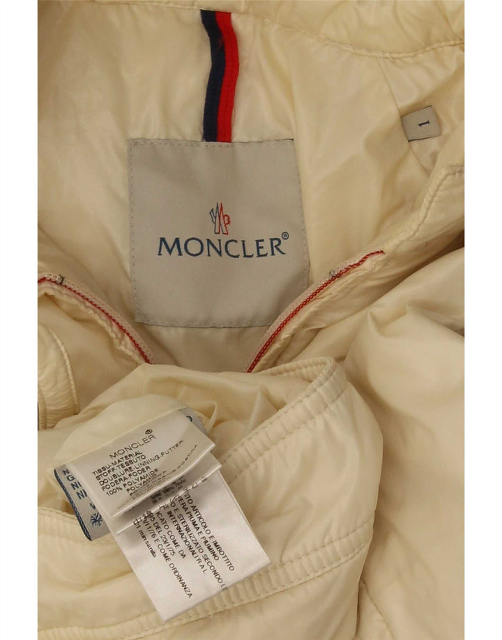 Moncler ženska bomber jakna veličine 1 mala prljavo bijela poliamidna