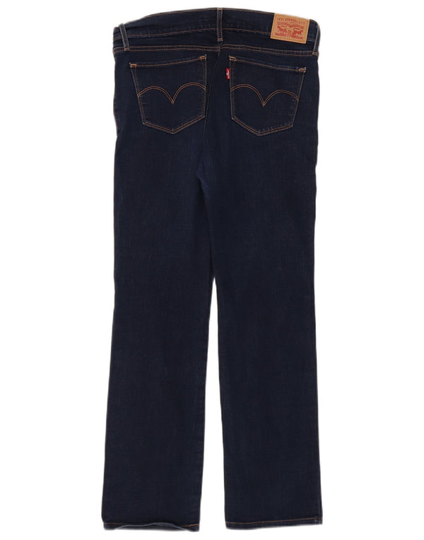 Levi's ženske 714 ravne traperice W28 L27 plavi pamuk