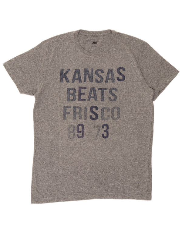 Lee muška majica kratkih rukava Slim Fit XL, sivi pamuk