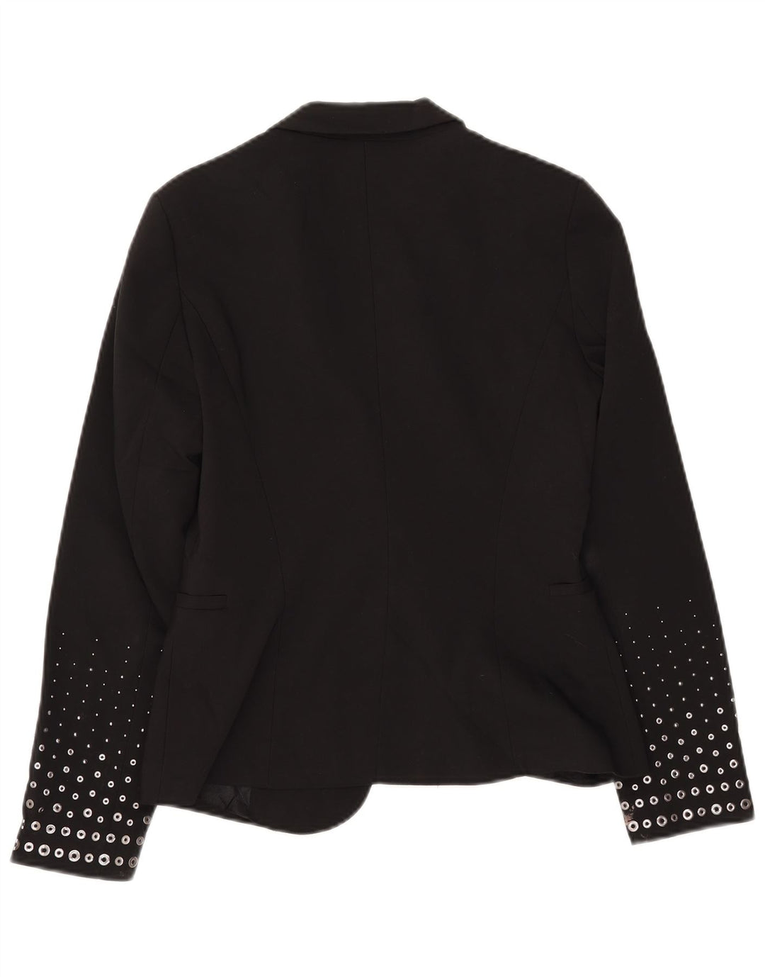 ZARA ženski sako sa 1 gumbom UK 12 srednje crni poliester