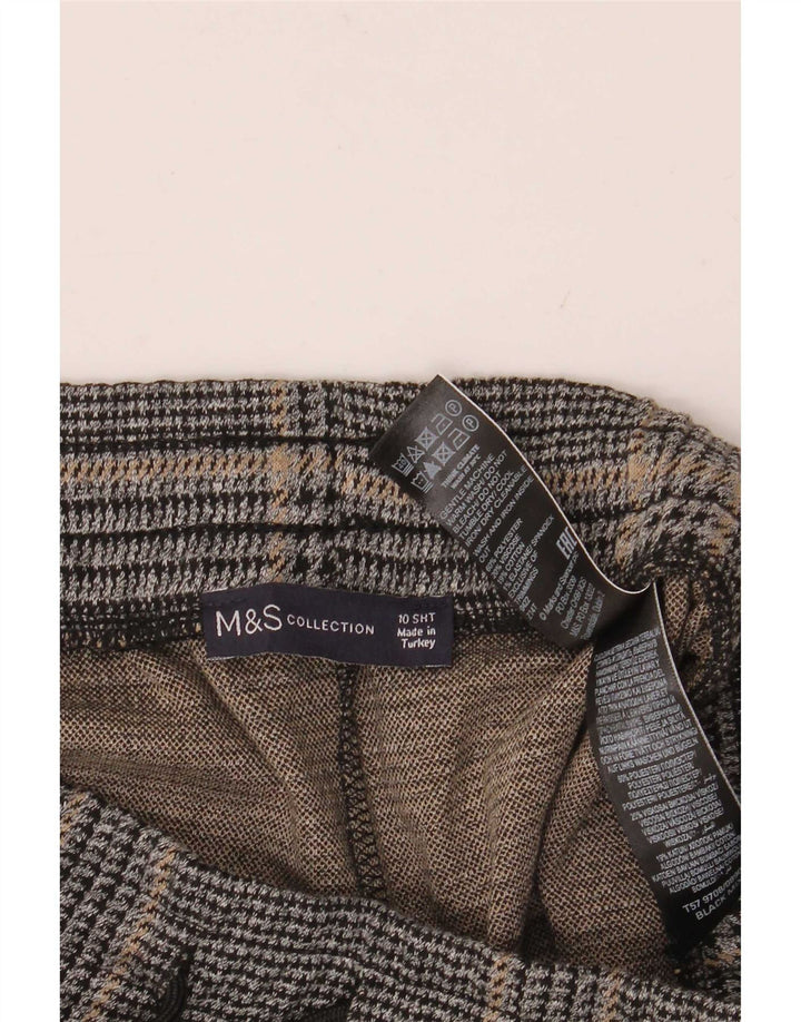 Marks & Spencer ženske hlače UK 10 male W30 L26 sive houndstooth