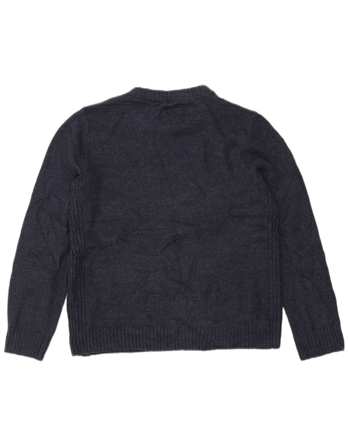 FAT FACE Ženski pulover s okruglim izrezom UK 10 Mali tamnoplavi