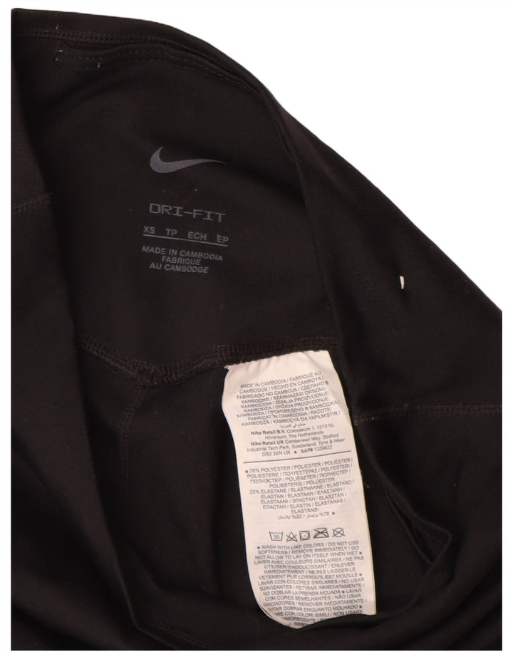 NIKE ženske Dri Fit Capri tajice UK 4 XS crni poliester