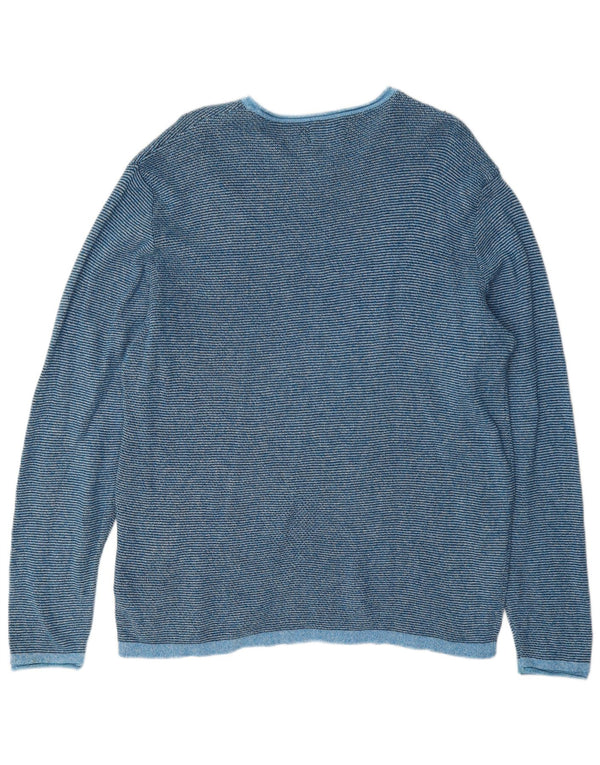 Jack & Jones muški pulover s okruglim izrezom XL plavi pamuk