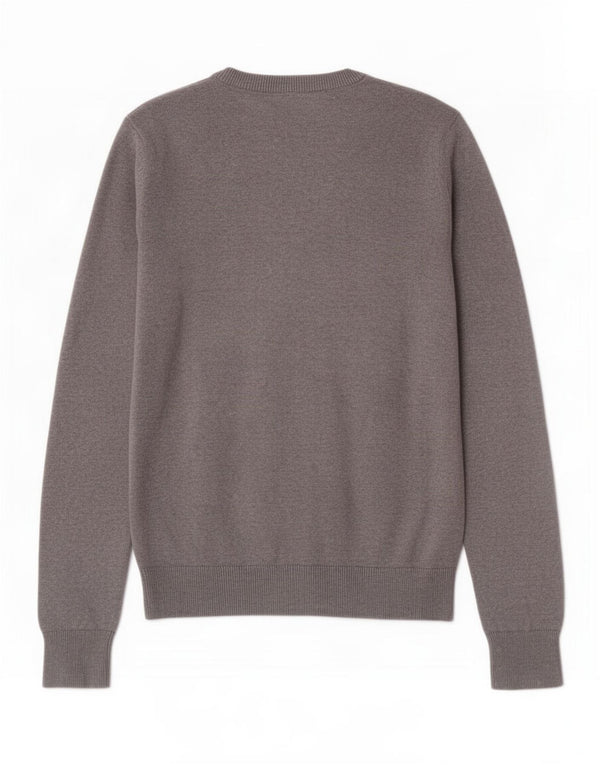 Crew Clothing Muški kardigan pulover Srednje sivi pamuk