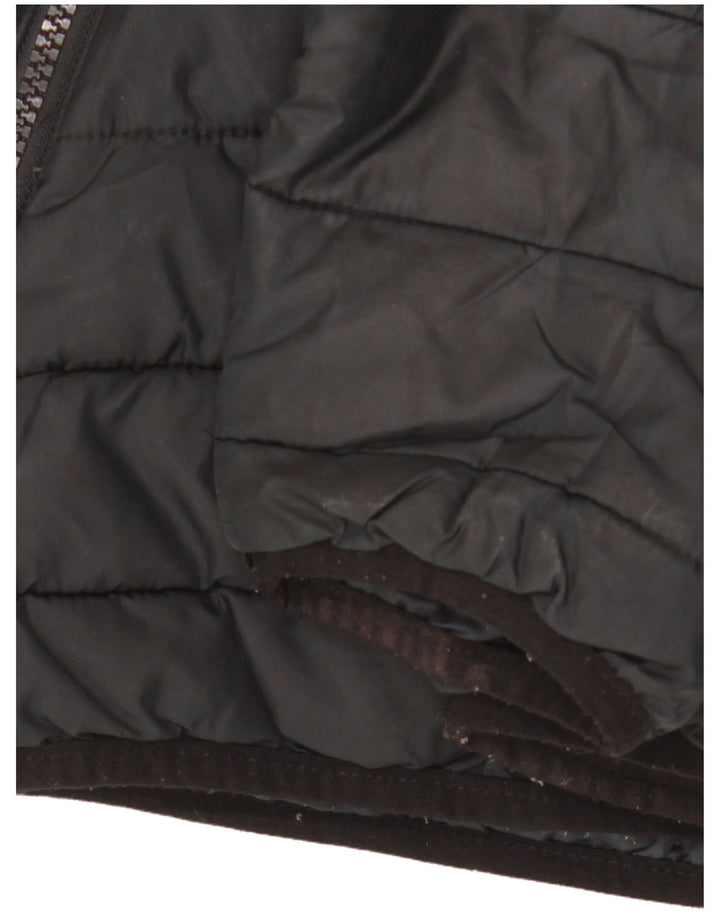 Jack & Jones muška podstavljena jakna s kapuljačom UK 40 veliki crni poliester