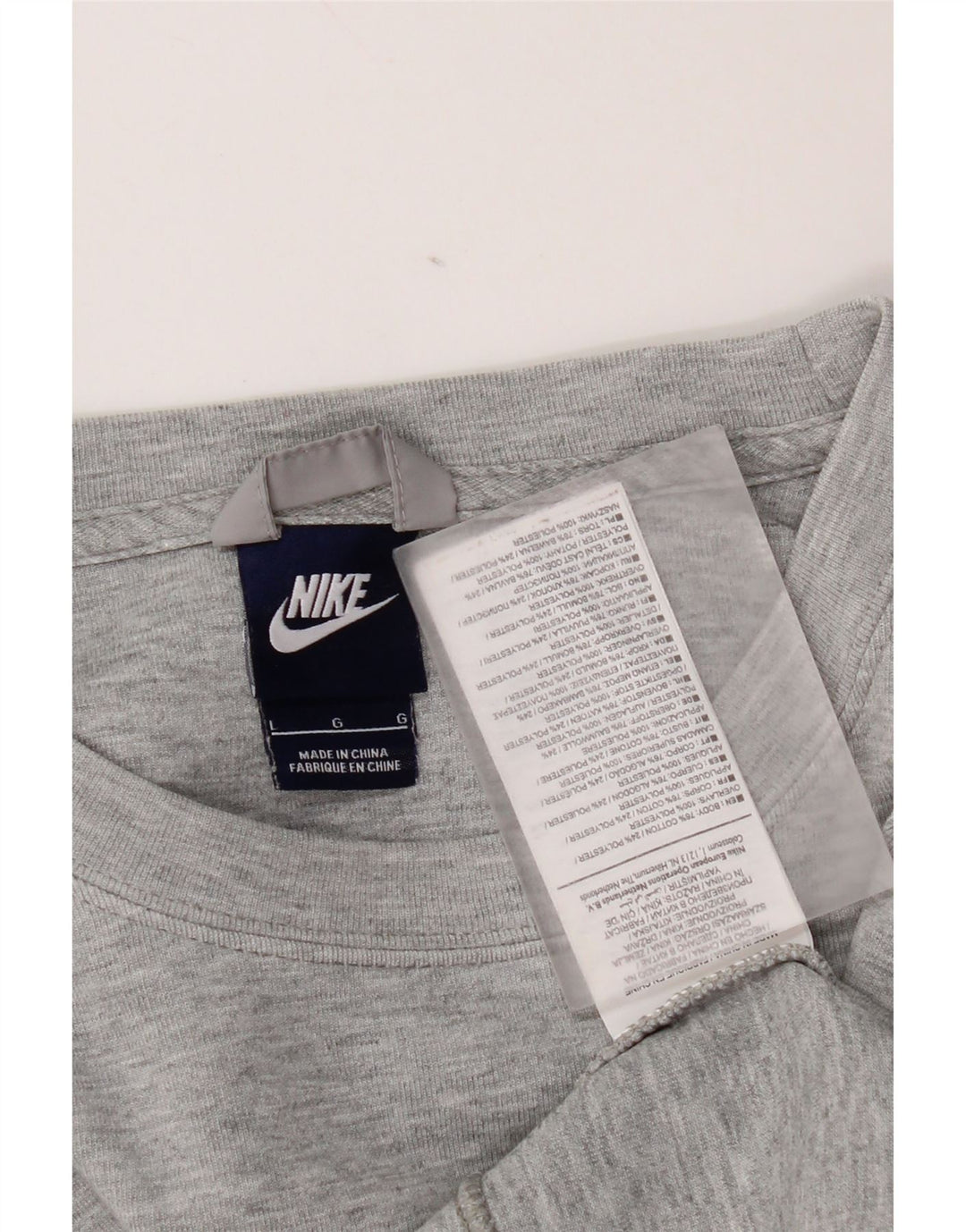 Nike Ženska majica s kratkim rukavima UK 16 Large Grey Cotton