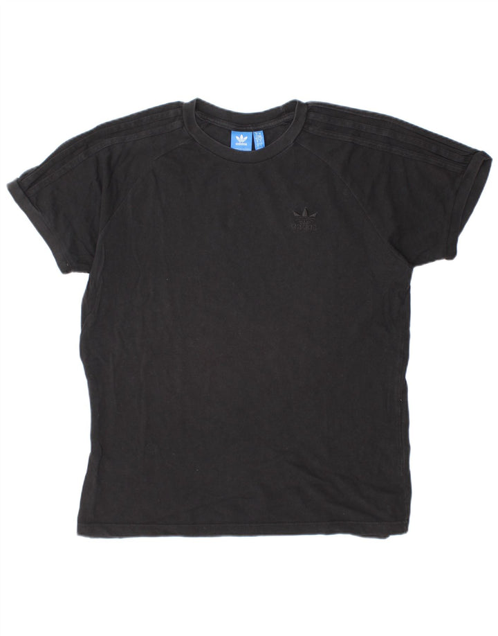 ADIDAS Mens T-Shirt Top Large Black Cotton