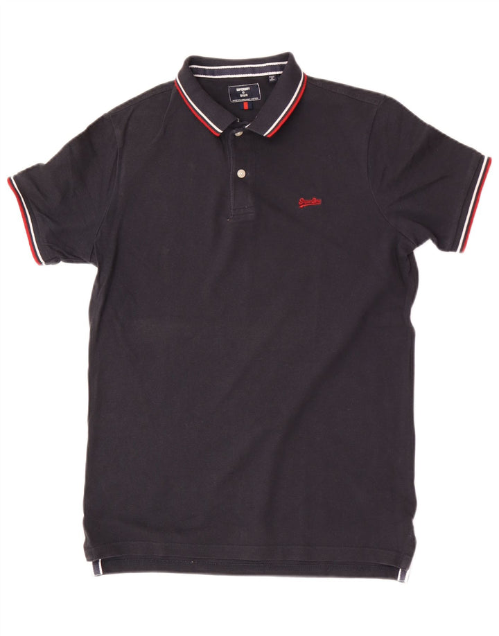 Superdry muška polo majica standardnog kroja Mala tamnoplava pamuk