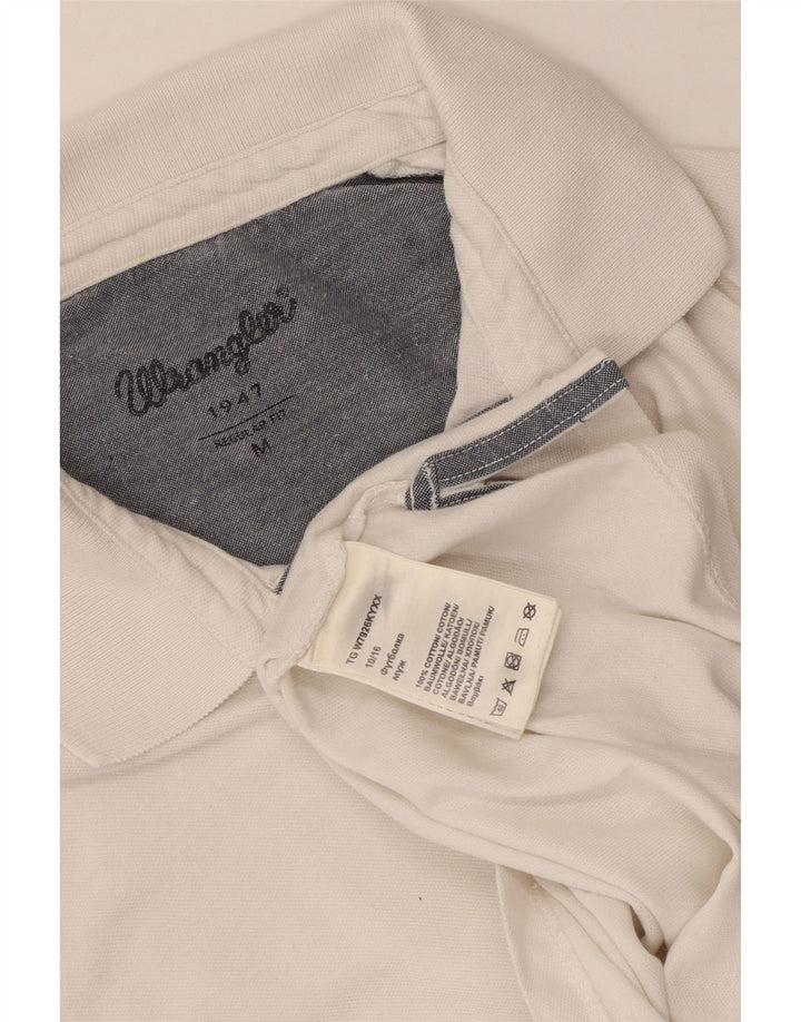 WRANGLER Muška polo majica standardnog kroja Srednje bijeli pamuk