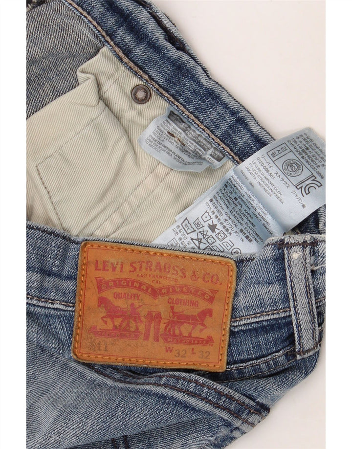 LEVI'S Muške 511 uske traperice W32 L32 Plavi pamuk