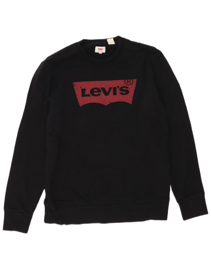 Levi's muška trenirka s grafičkim motivima Srednji crni pamuk