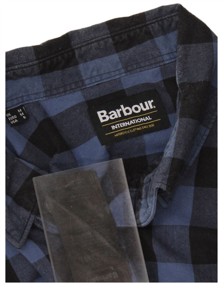 Barbour muška košulja srednje plave boje gingham pamuka
