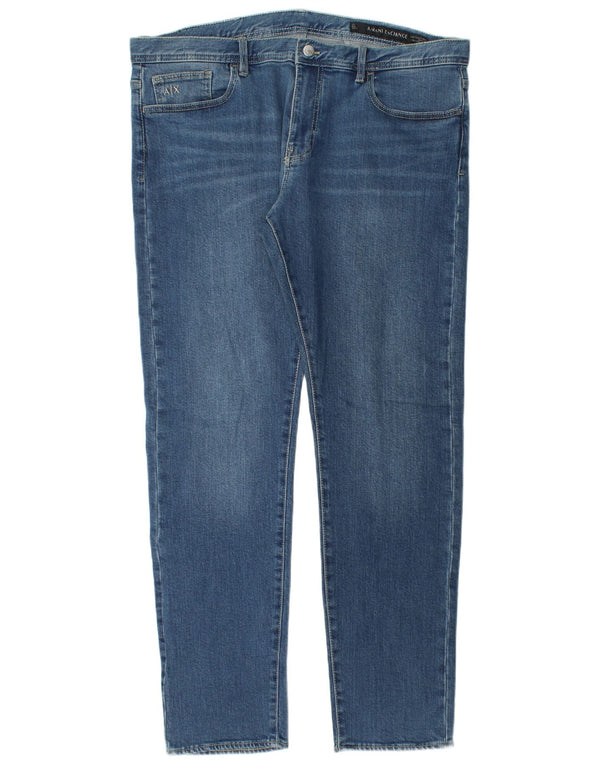 ARMANI EXCHANGE Muške uske traperice W36 L32 Plavi pamuk