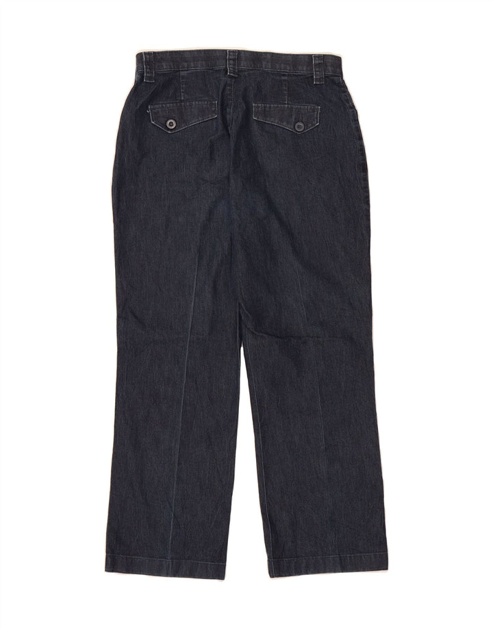 LEE Womens Stretch Straight Jeans US 10 Large W32 L27 Navy Blue Vintage Lee and Second-Hand Lee from Messina Hembry 