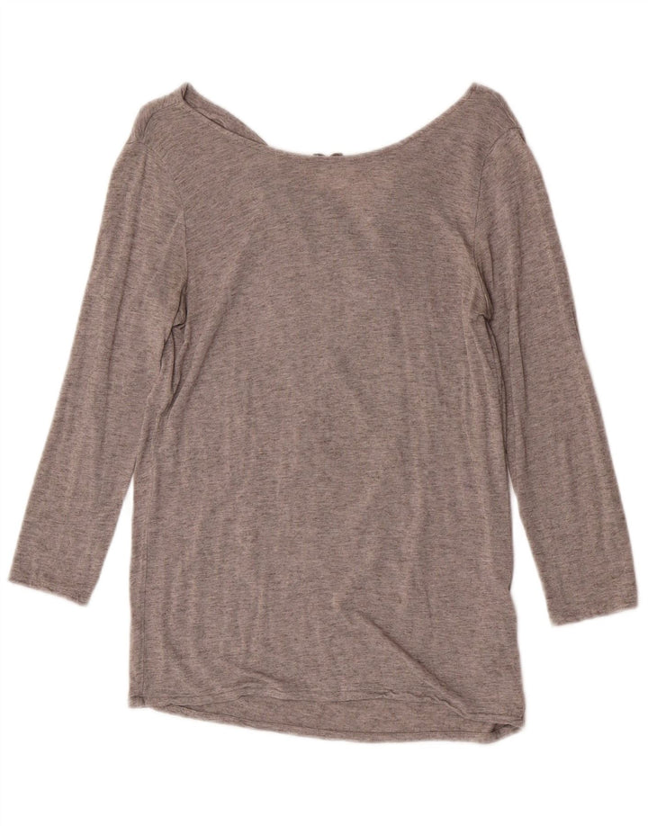 Massimo Dutti Ženska majica s 3/4 rukavima UK 12 srednje siva viskoza
