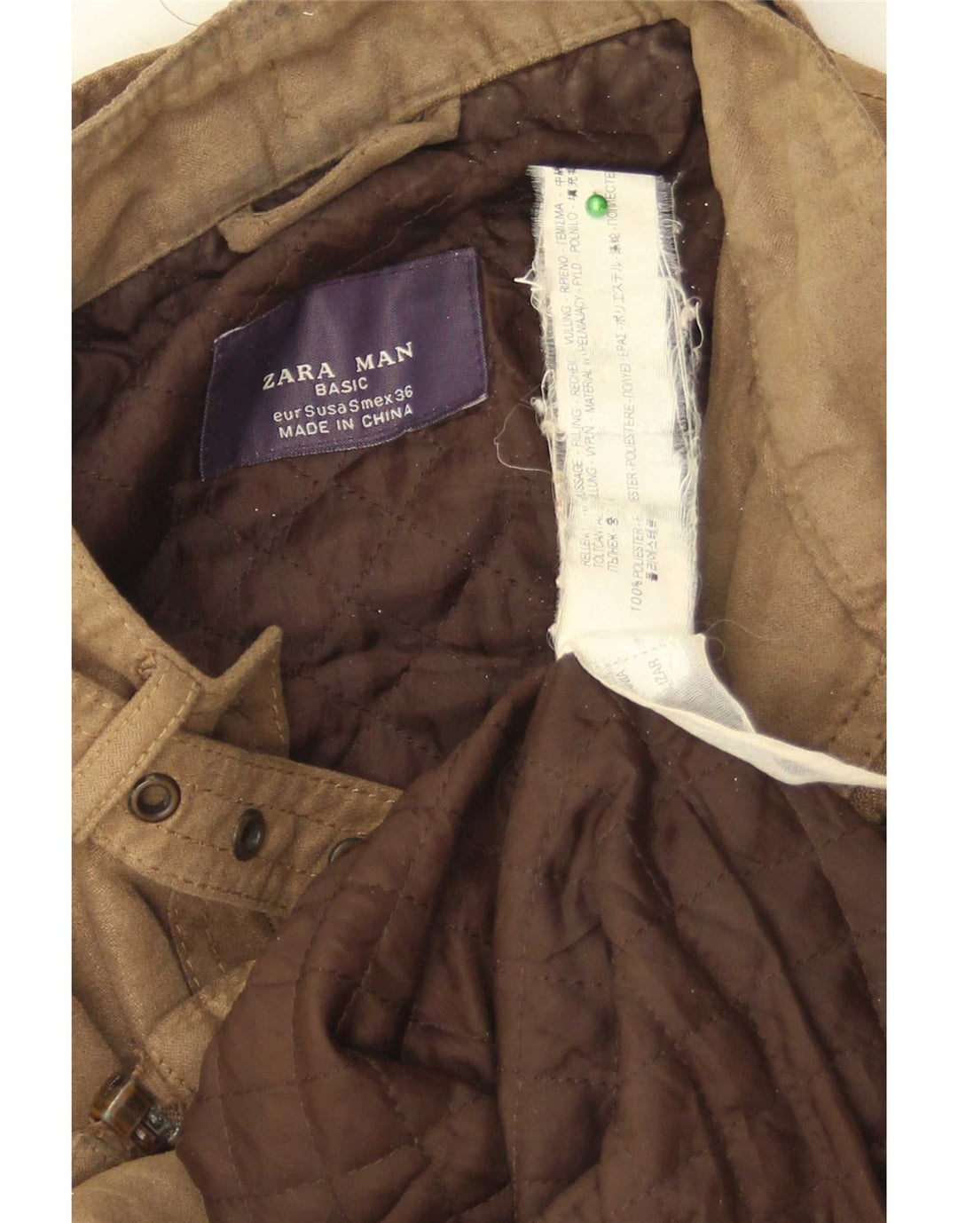Zara muška vojna bomber jakna UK 36 Mala smeđa