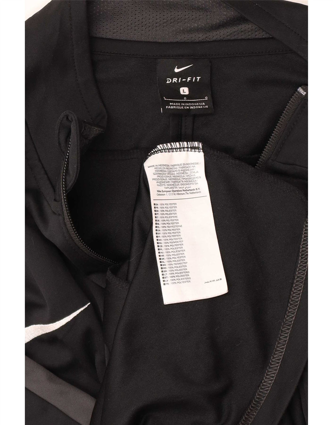 Nike muška trenirka gornja jakna velika crna sportska poliester