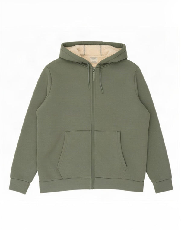 Mountain Warehouse, veliki ženski pulover s kapuljačom s patentnim zatvaračem UK 18 XL, zeleni