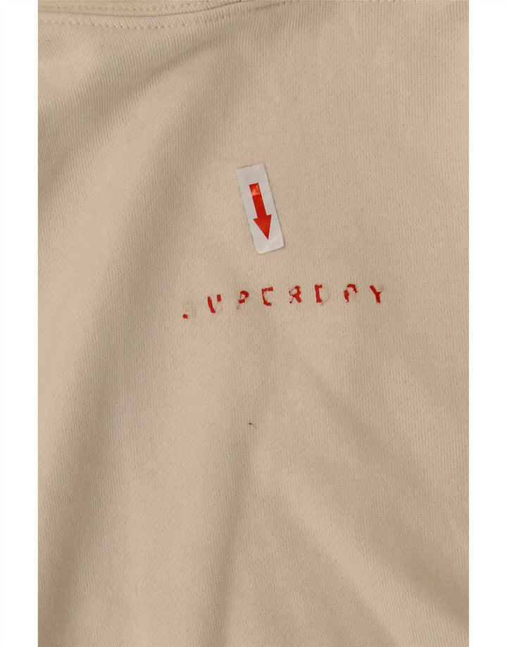 Superdry muška majica s kapuljačom Srednje bež pamuk