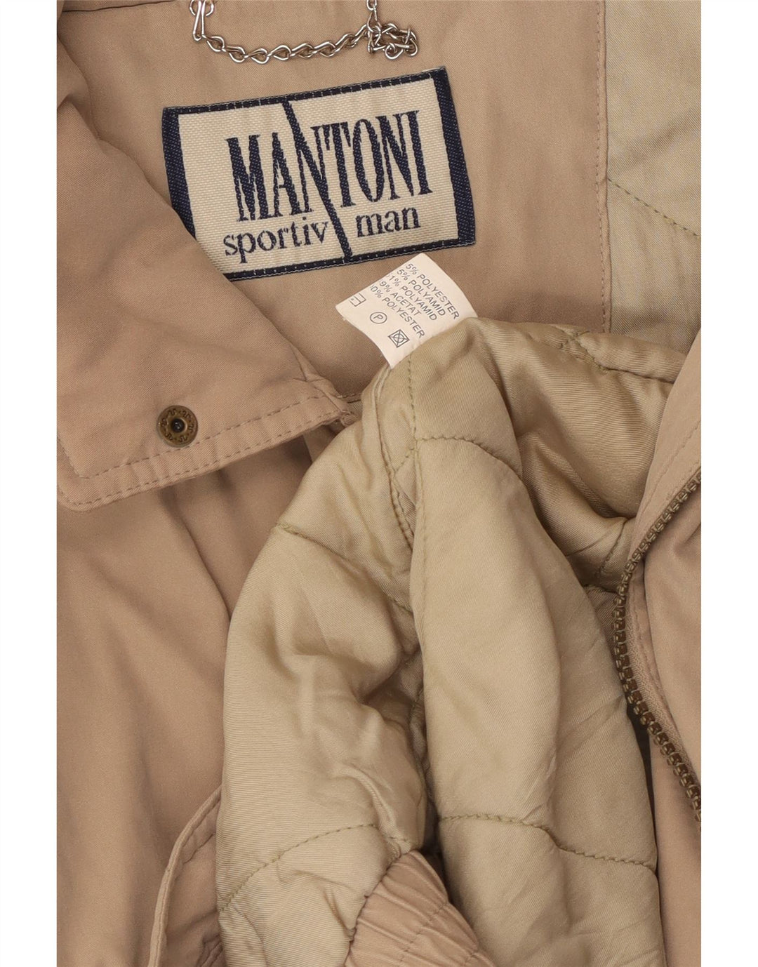 MANTONI muška bomber jakna UK 42 XL bež poliester
