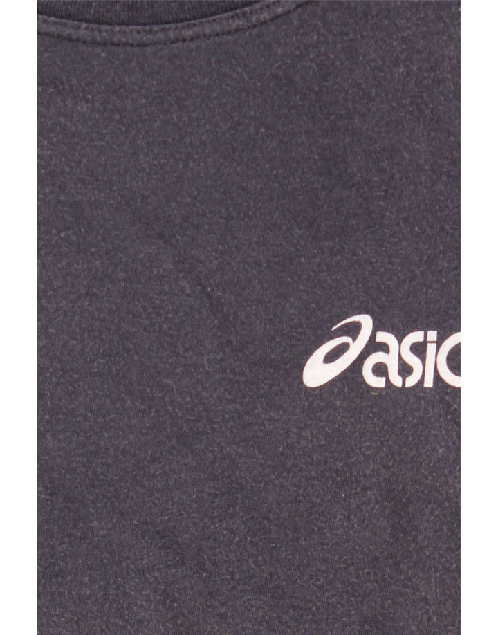 Asics muška majica kratkih rukava s grafičkim motivima srednje tamnoplavi pamuk