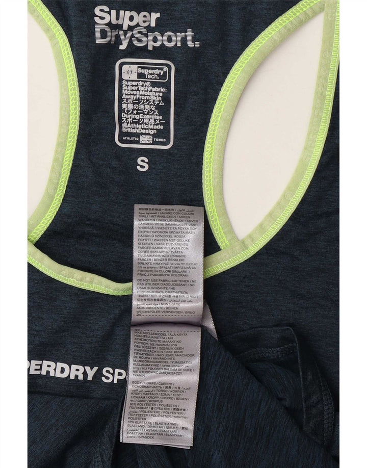 Superdry ženski grafički prsluk UK 10 Mali tamnoplavi poliester