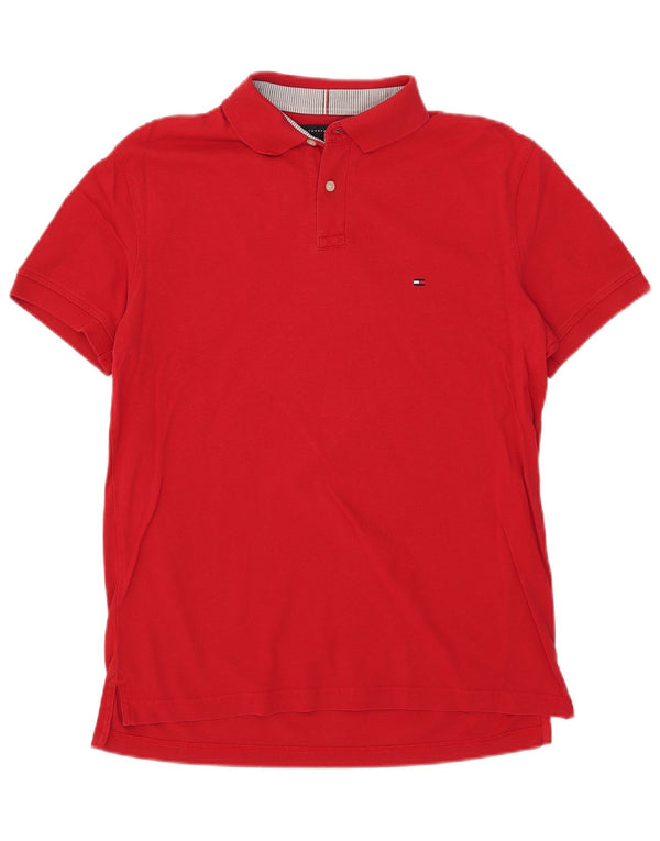 Tommy Hilfiger muška polo majica standardnog kroja srednje crvena