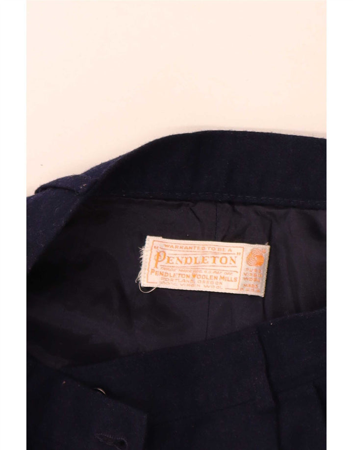 Pendleton ženske chino hlače s klinovima W26 L32 Mornarsko plava djevičanska vuna