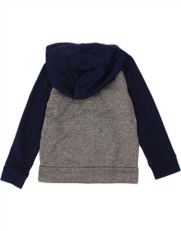 PUMA Boys Graphic Zip Hoodie Sweater 3-4 Years Grey Colourblock Polyester Vintage Puma and Second-Hand Puma from Messina Hembry 