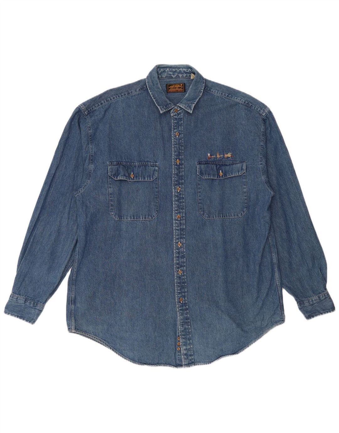 EDDIE BAUER Muška traper košulja 2XL plavi pamuk