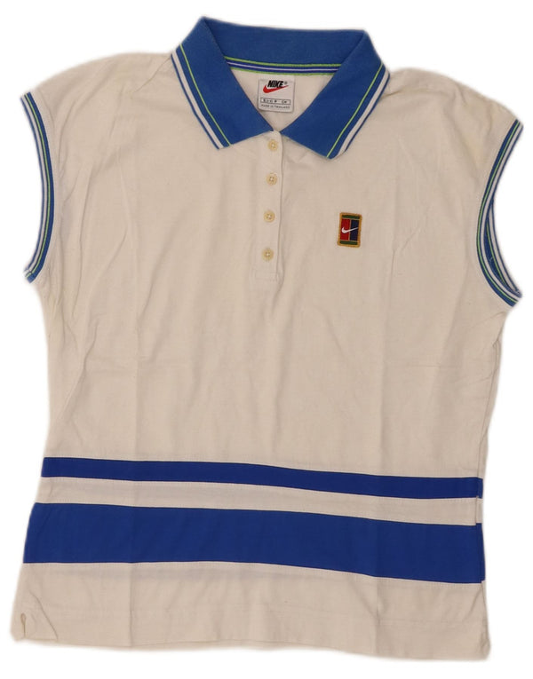 Nike ženska polo majica bez rukava US 4/6 Mala bijela pamuk u blokovima boja