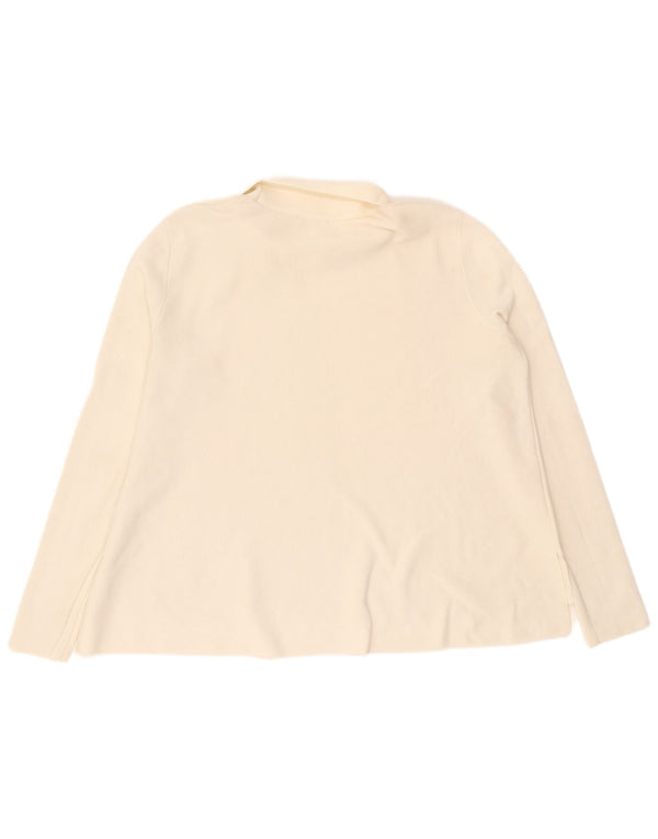 Cos, ženski gornji dio široke bluze s rol izrezom, UK 14 srednje bijele boje, pamuk