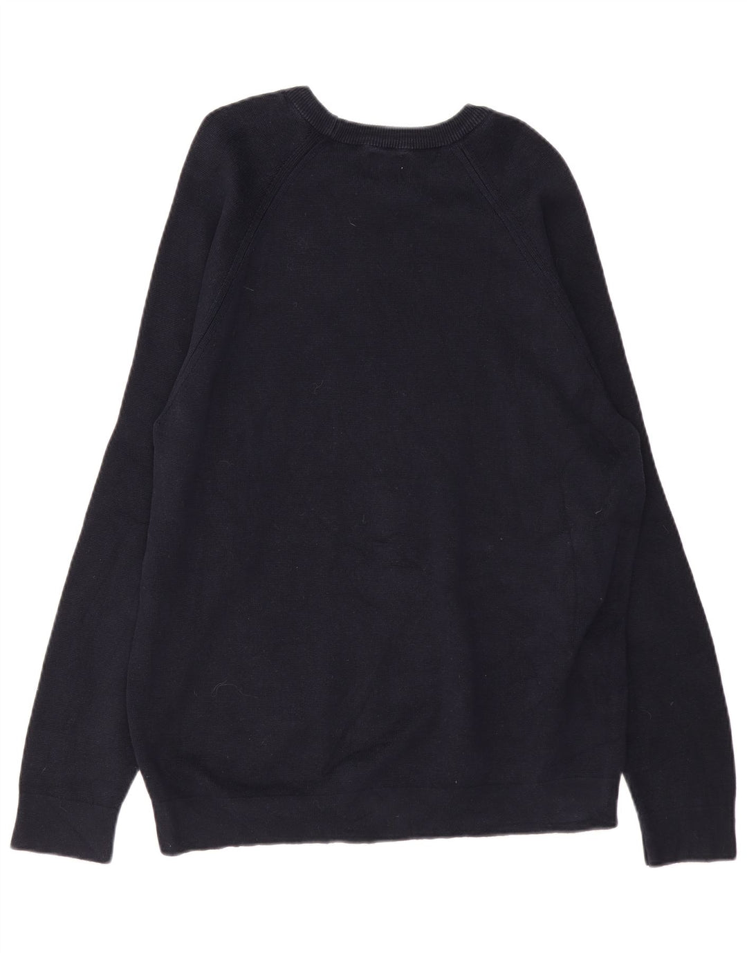 ZARA muški pulover s lađastim izrezom XL tamnoplavi pamuk