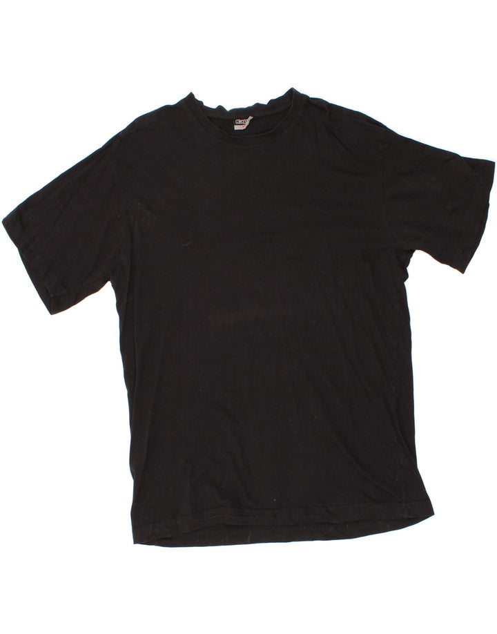 KAPPA Mens T-Shirt Top 2XL Black Cotton Vintage Kappa and Second-Hand Kappa from Messina Hembry 