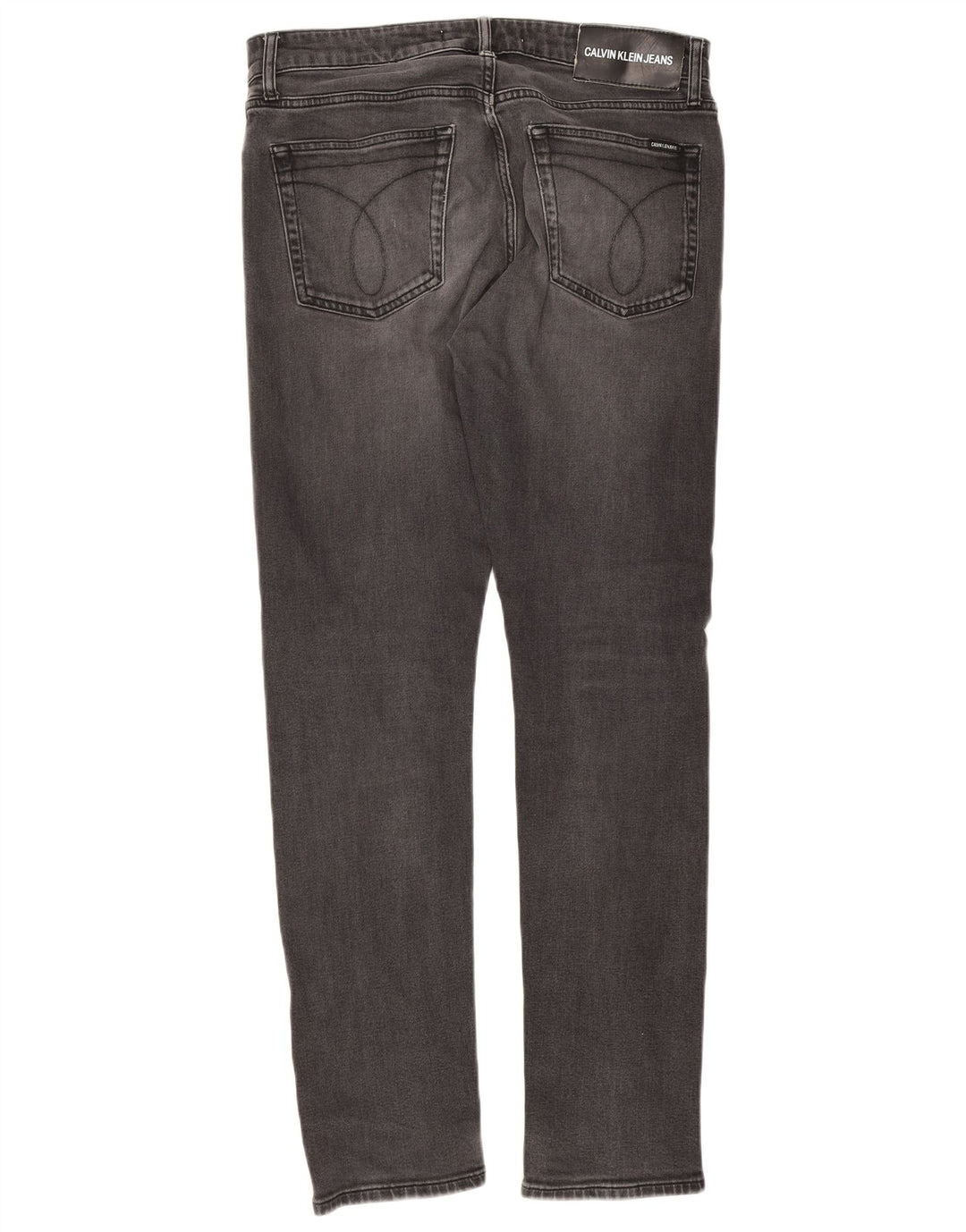 Calvin Klein Muške uske traperice W32 L32 Sivi pamuk