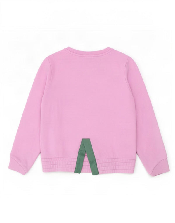 Nike Girls Graphic Sweatshirt Džemper 5-6 godina srednje ružičasti pamuk