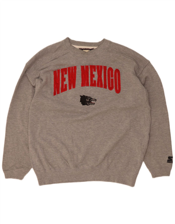 Starter New Maxico State Graphic Sweatshirt džemper s velikim sivim pjegama
