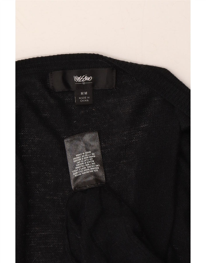MOSSIMO Womens Oversized Longline Open Cardigan Sweater UK 14 Medium Black Vintage Mossimo and Second-Hand Mossimo from Messina Hembry 
