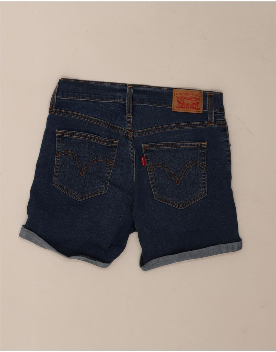 Levi's ženske traper kratke hlače W26 Male tamnoplave pamučne