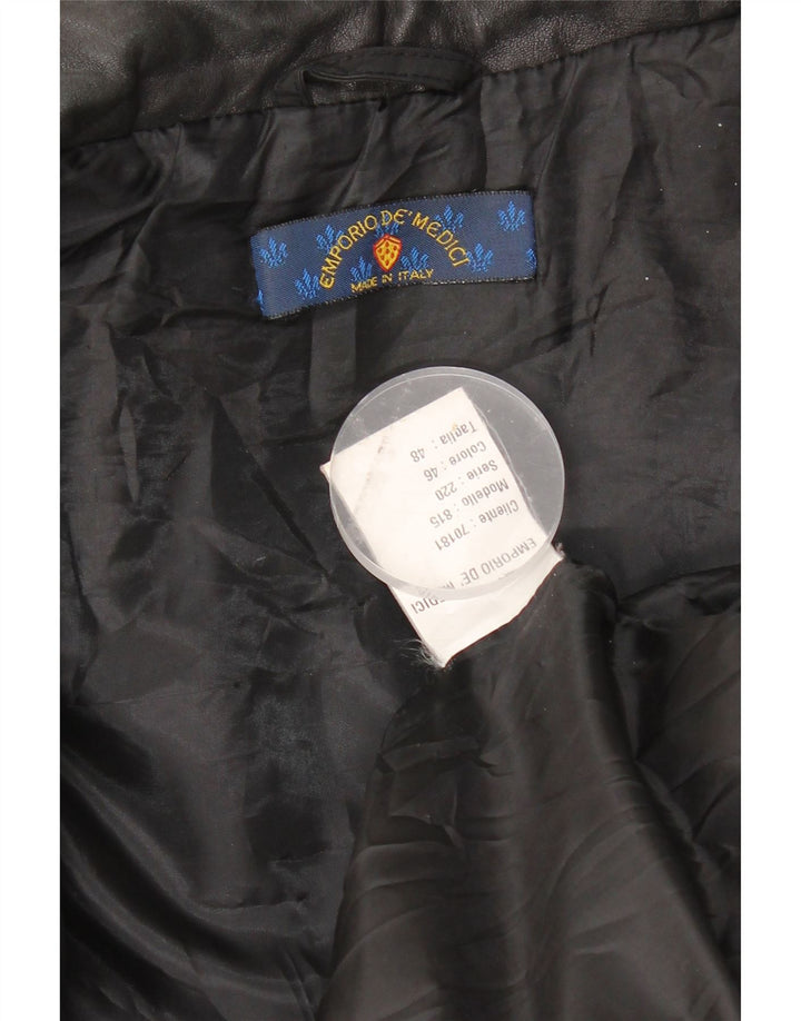 Vintage ženska vjetrovka jakna IT 48 XL crni poliester