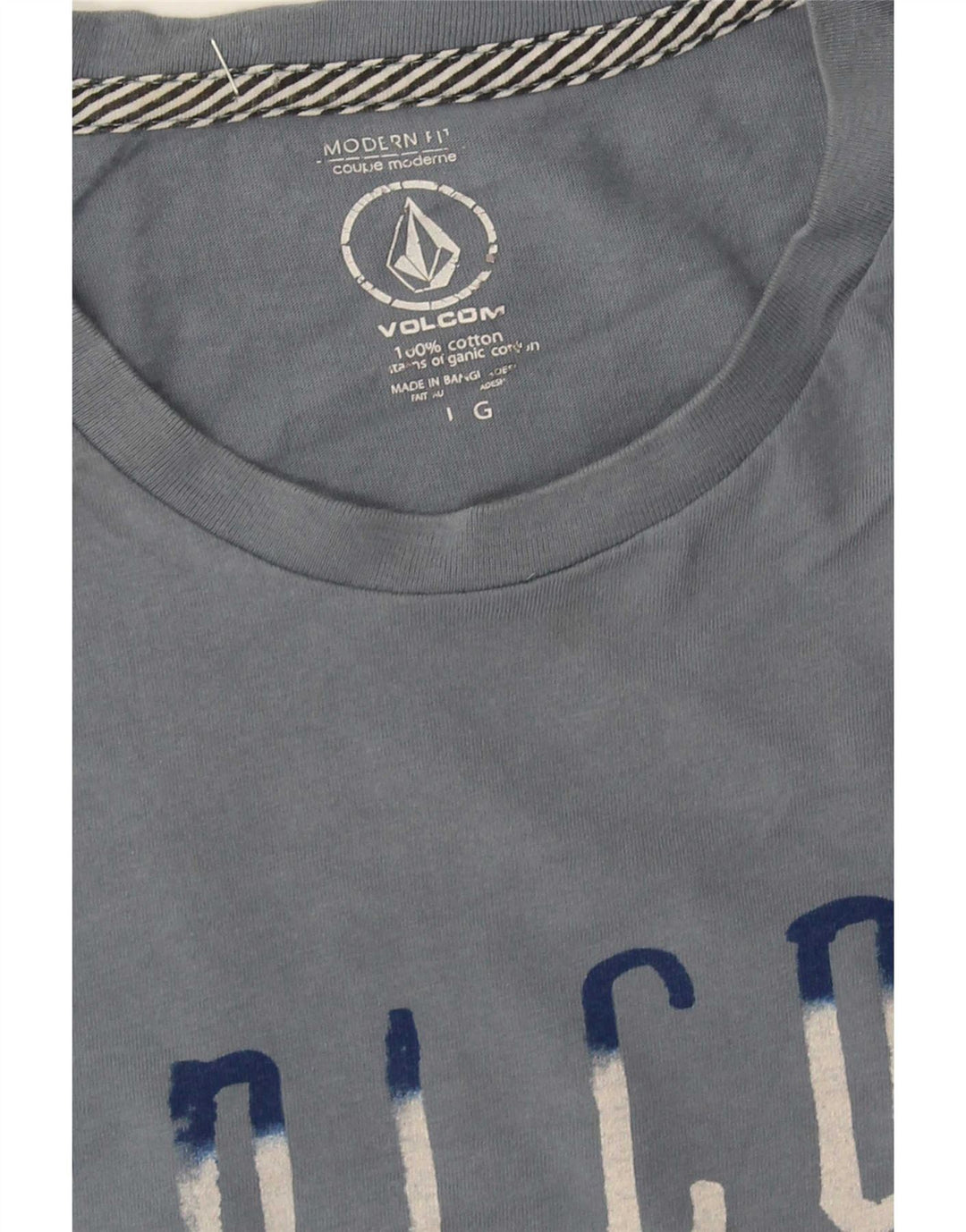 Volcom muška majica kratkih rukava modernog kroja velika plava pamučna majica